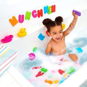 Munchkin Learn Bath Letters & Numbers Set 36pc - Educational Toddler Bath Toy Fu