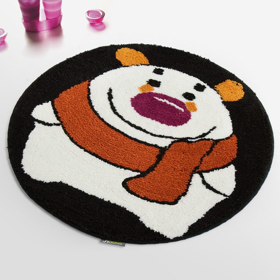 Naomi [Winter Bear] Kids Room Rugs (23.6 by 23.6 inches)