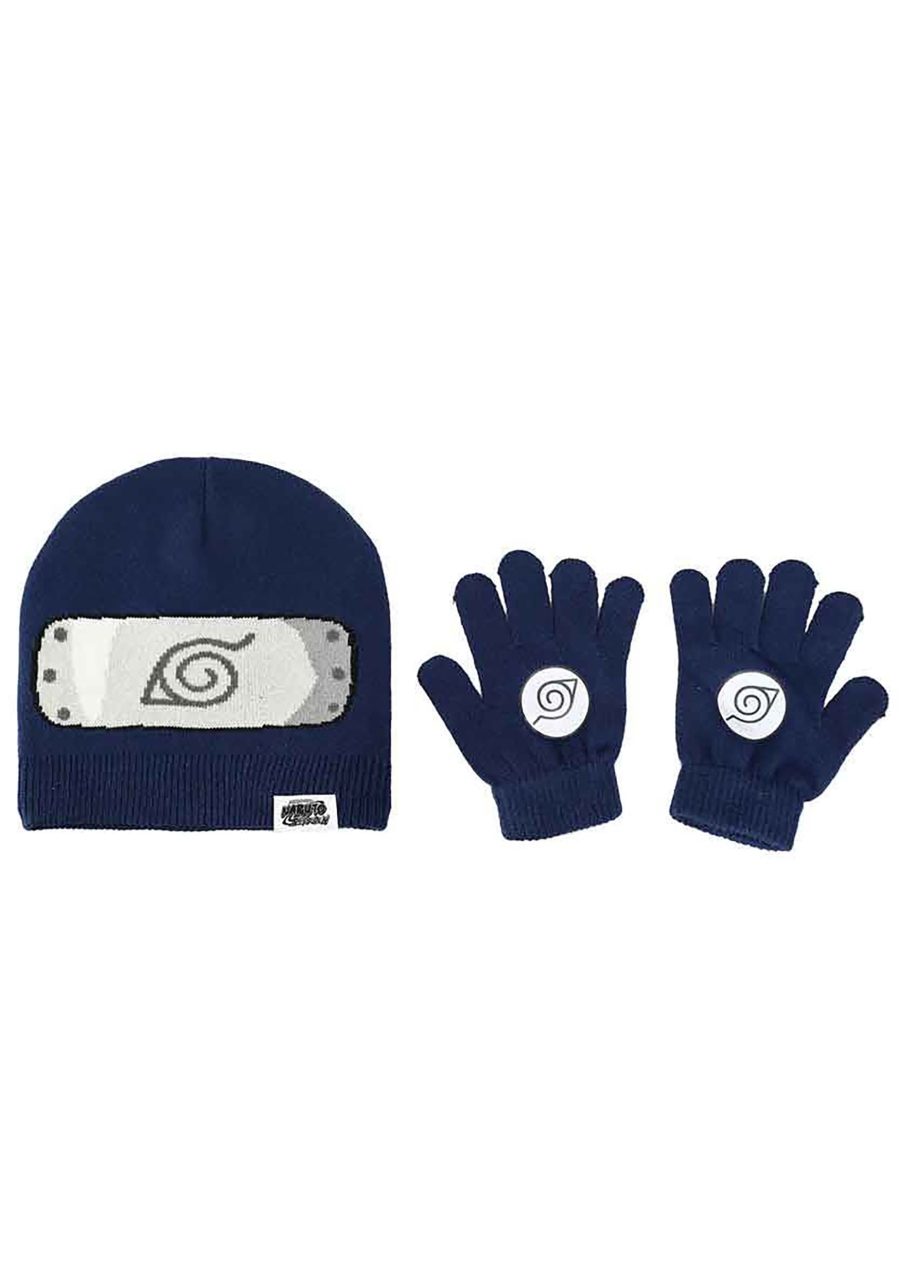 Naruto Hidden Leaf Village Kid's Beanie & Gloves Combo