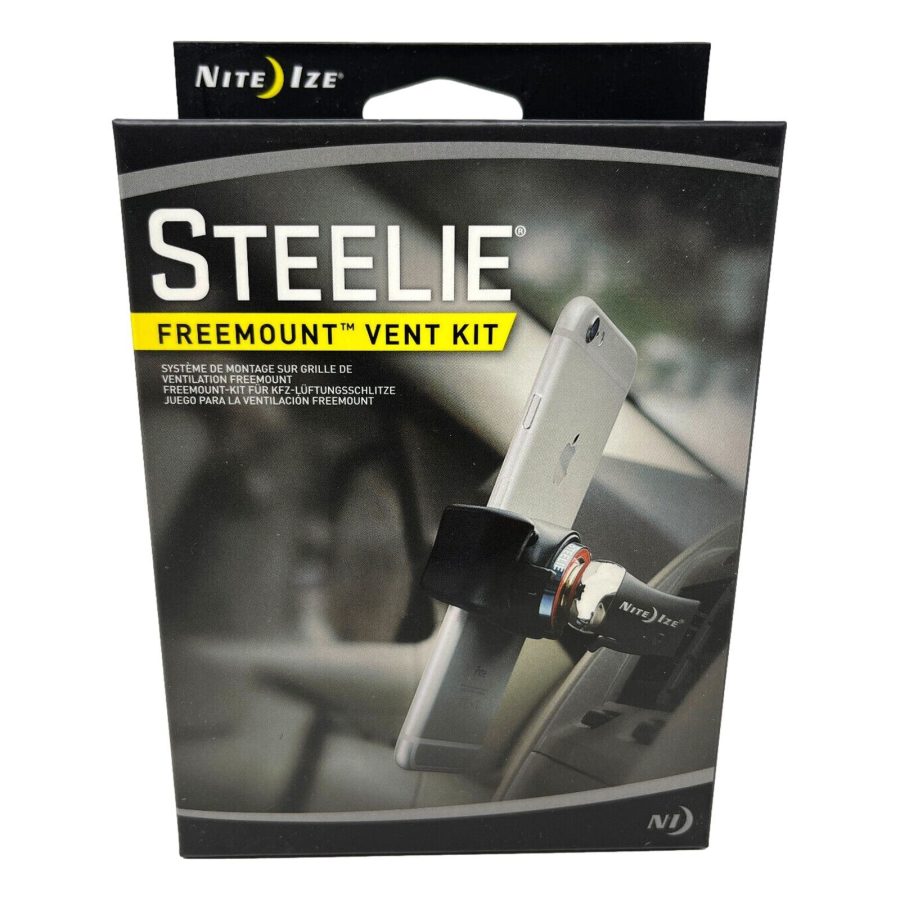 Nite Ize Original Steelie FreeMount Vent Kit - Adjustable Magnetic Bracket +