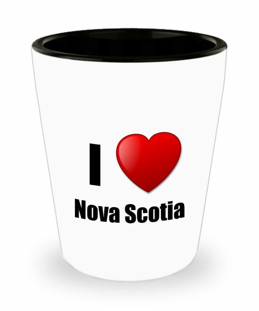 Nova Scotia Shot Glass I Love State Lover Pride Funny Gift Idea For Liquor Lover