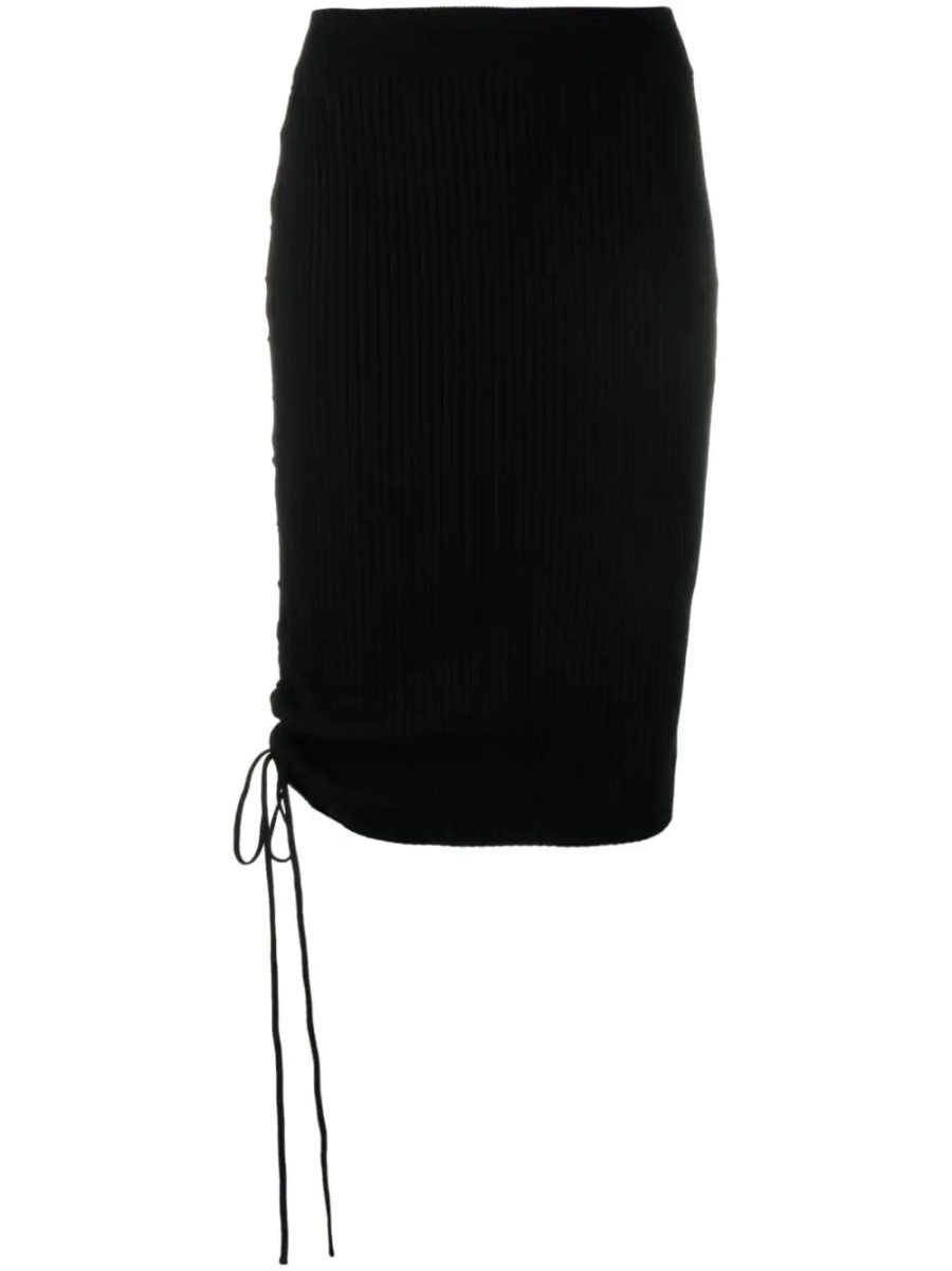 OFF-WHITE WOMEN Vanice Lace Up Skirt Black