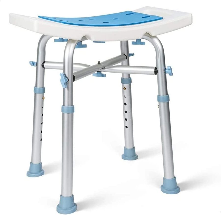 OasisSpace Heavy Duty Padded Shower Stool