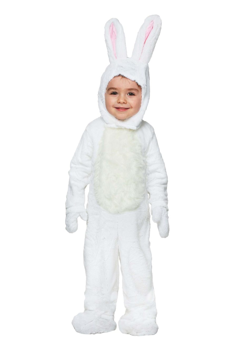 Open Face White Bunny Costume for Toddlers