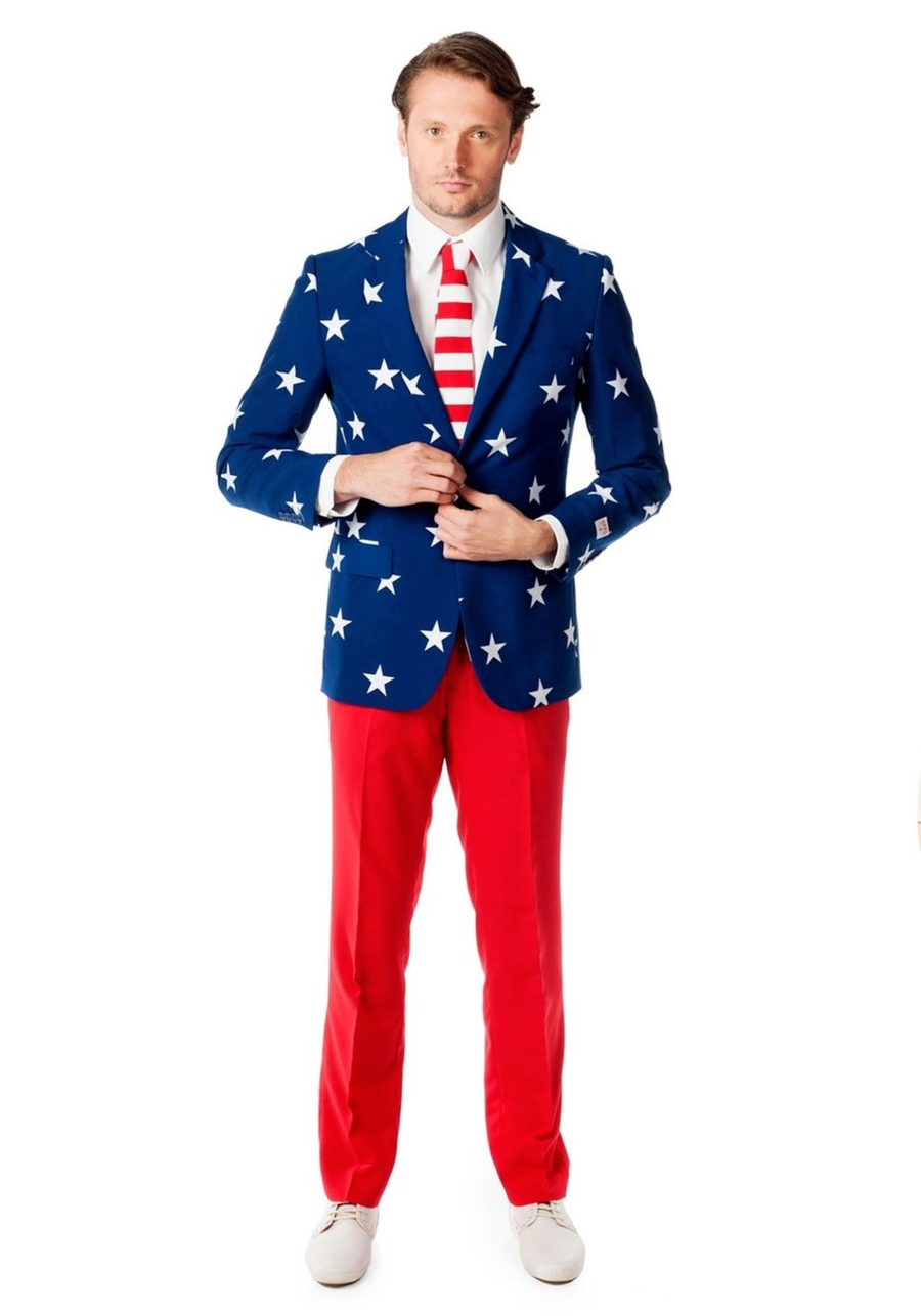 OppoSuits Stars and Stripes Costume Suit for Men