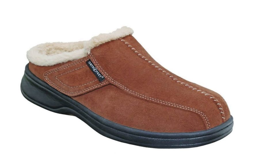 Orthofeet Shoes Asheville S331 - Men's Comfort Orthopedic Diabetic Shoe - Slipper - Medium - Wide - Extra Depth for Orthotics