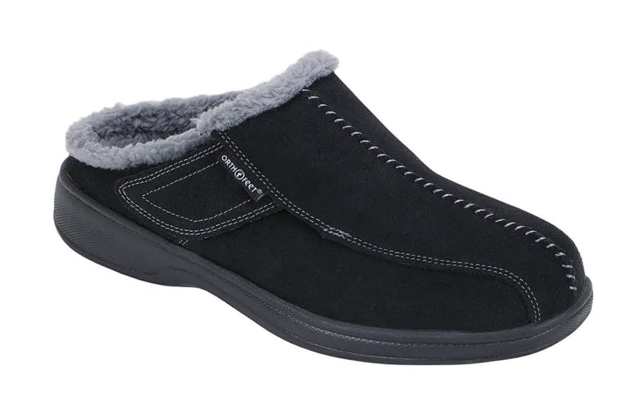 Orthofeet Shoes Asheville S333 Men's Slipper Shoe - Comfort Orthopedic Diabetic Slipper - Extra Wide - Extra Depth for Orthotics