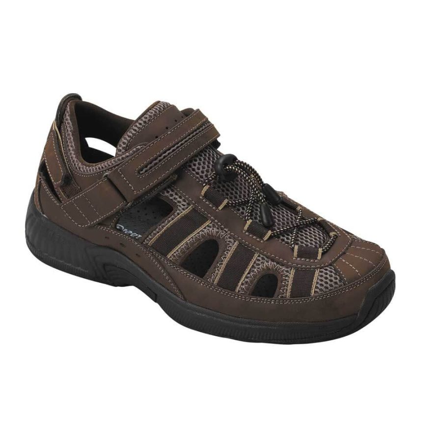 Orthofeet Shoes Clearwater 573 Men's Sandal - Comfort Orthopedic Sandal - Extra Wide - Extra Depth for Orthotics