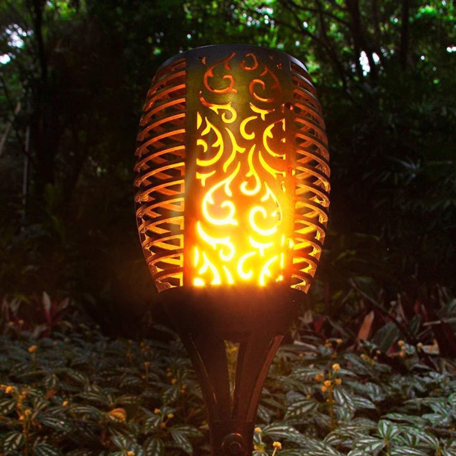 Outdoor Solar Flame Torch Lights