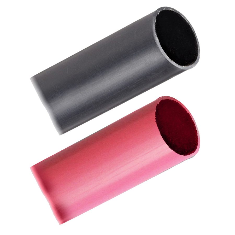 PACER BHW1-3BKRD Battery Cable Heavy Wall Heat Shrink Tubing - 1 INCH x 3 INCH - Black/Red (2-Pieces Combo Pack)