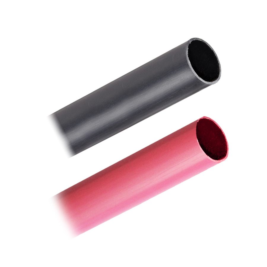 PACER BHW3/4-3BKRD Battery Cable Heavy Wall Heat Shrink Tubing - 3/4 INCH x 3 INCH - Black/Red (2-Pieces Combo Pack)