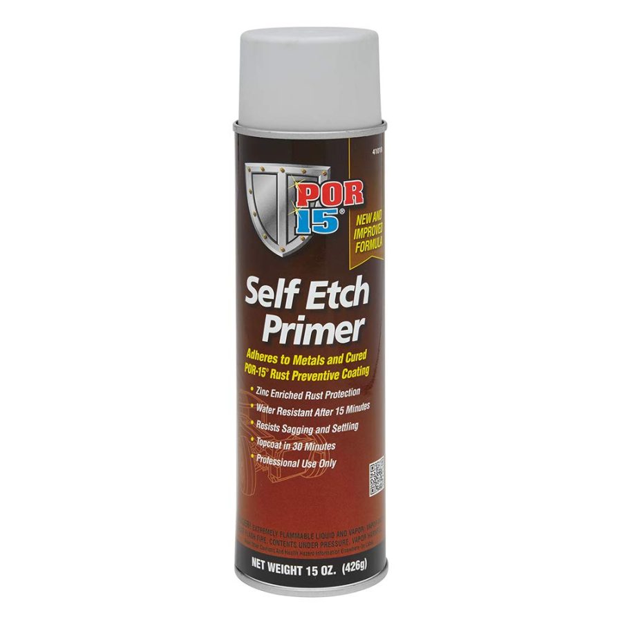 POR 15 41018 Self Etch Primer Spray, Adheres to Metal and Painted Surfaces, Gray, 15 Fluid Ounces