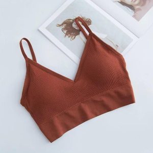 Padded Spaghetti Strap Sports Bra