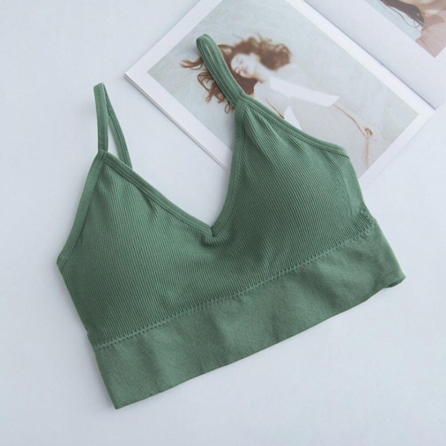 Padded Spaghetti Strap Sports Bra