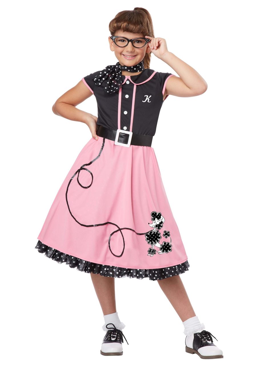 Pink 50s Girls Sweetheart Costume