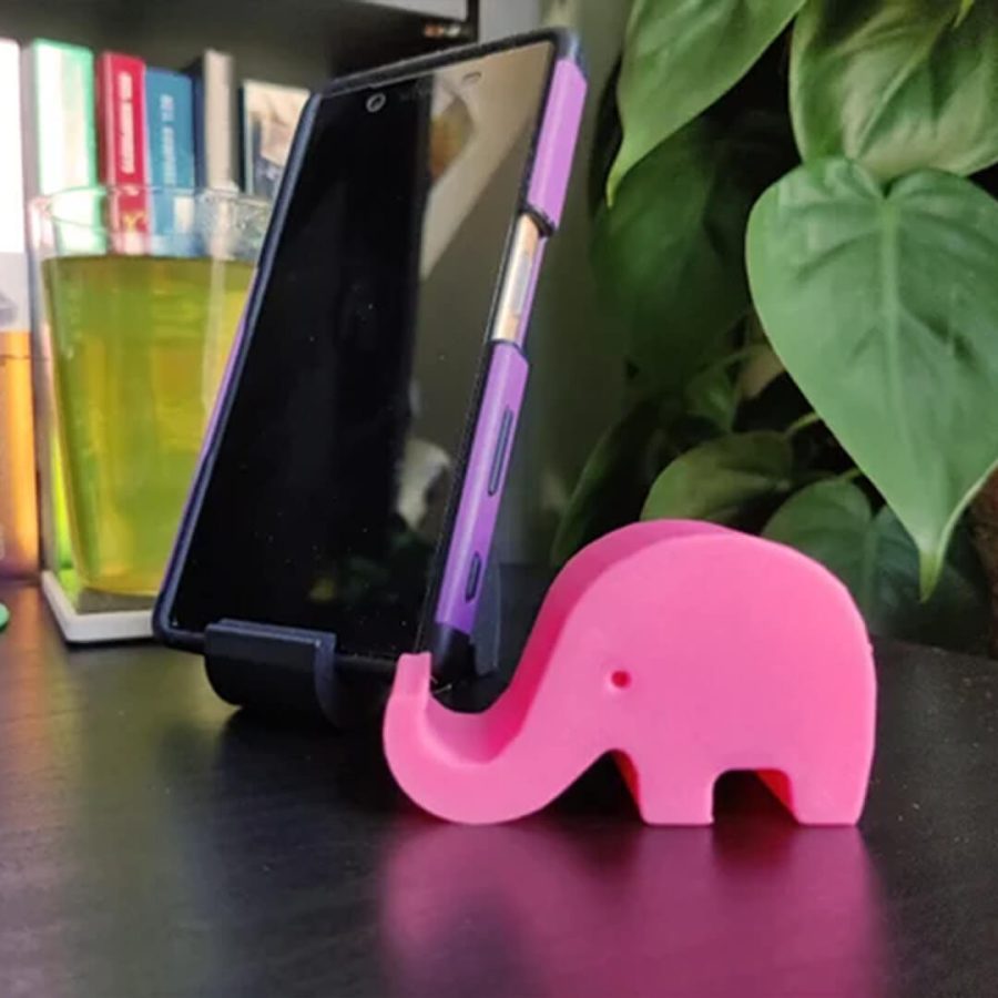 Plastic Elephant Phone Holder