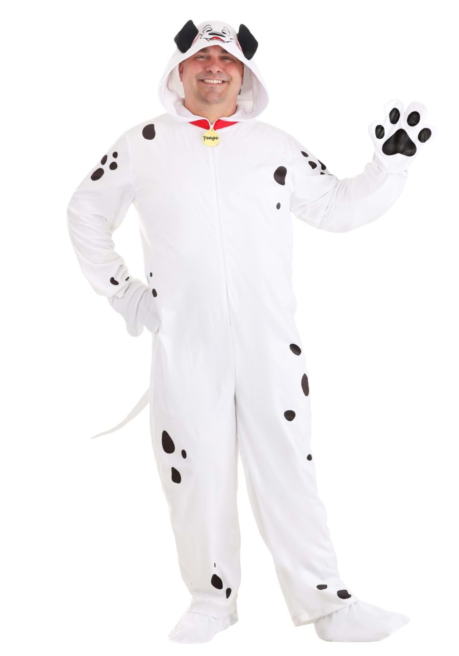 Plus Size 101 Dalmatians Pongo Adult Costume Onesie