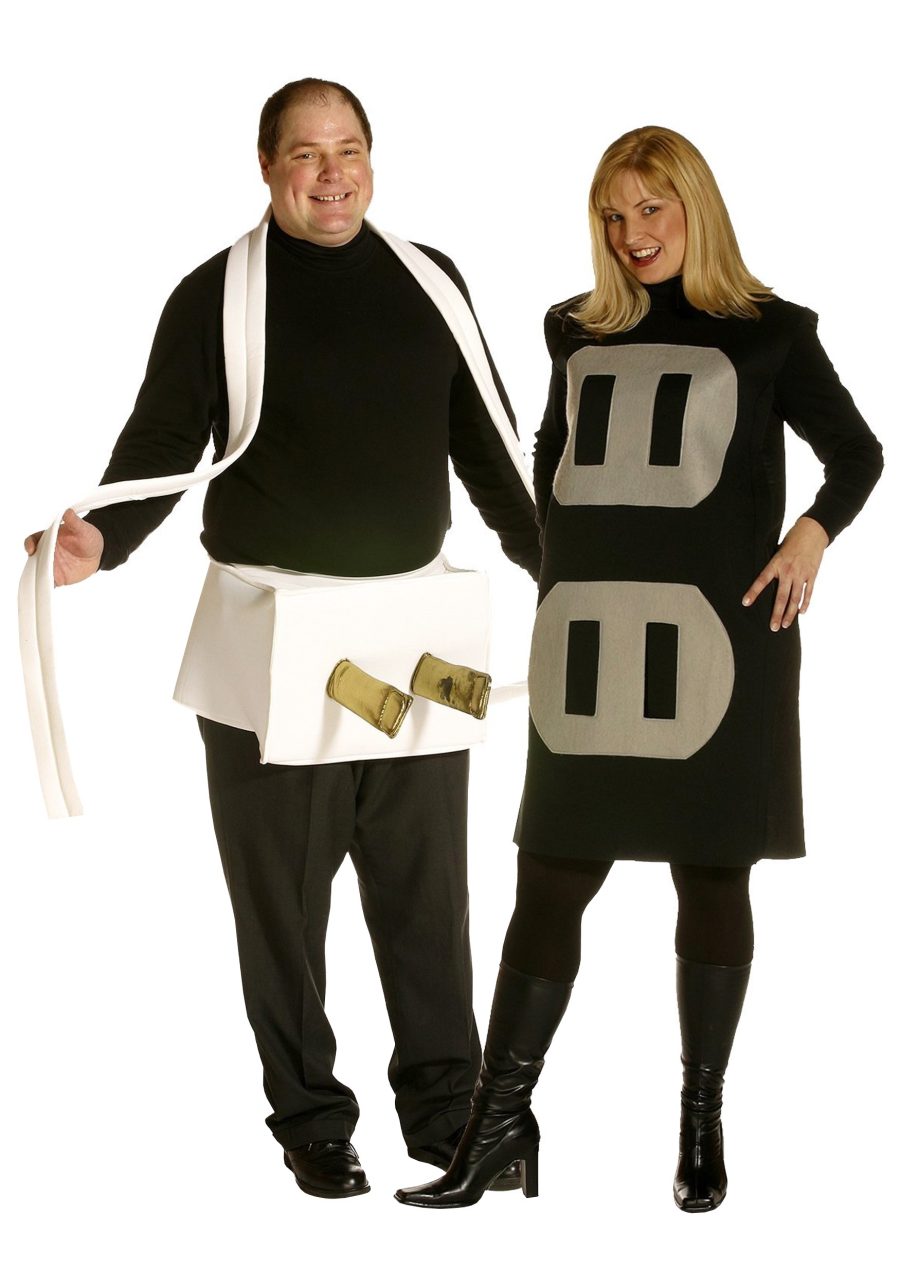 Plus Size Adult's Plug and Socket Costume