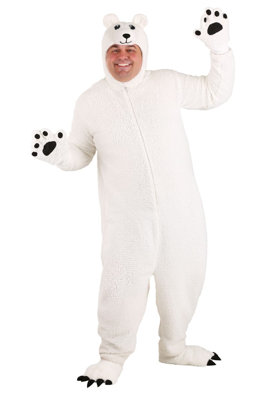 Plus Size Arctic Polar Bear Costume for Adults