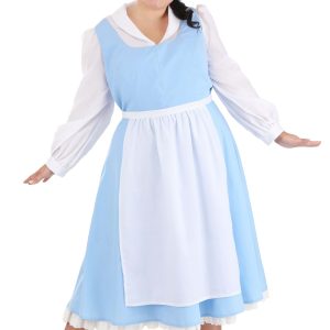 Plus Size Beauty and the Beast Belle Blue Costume Dress