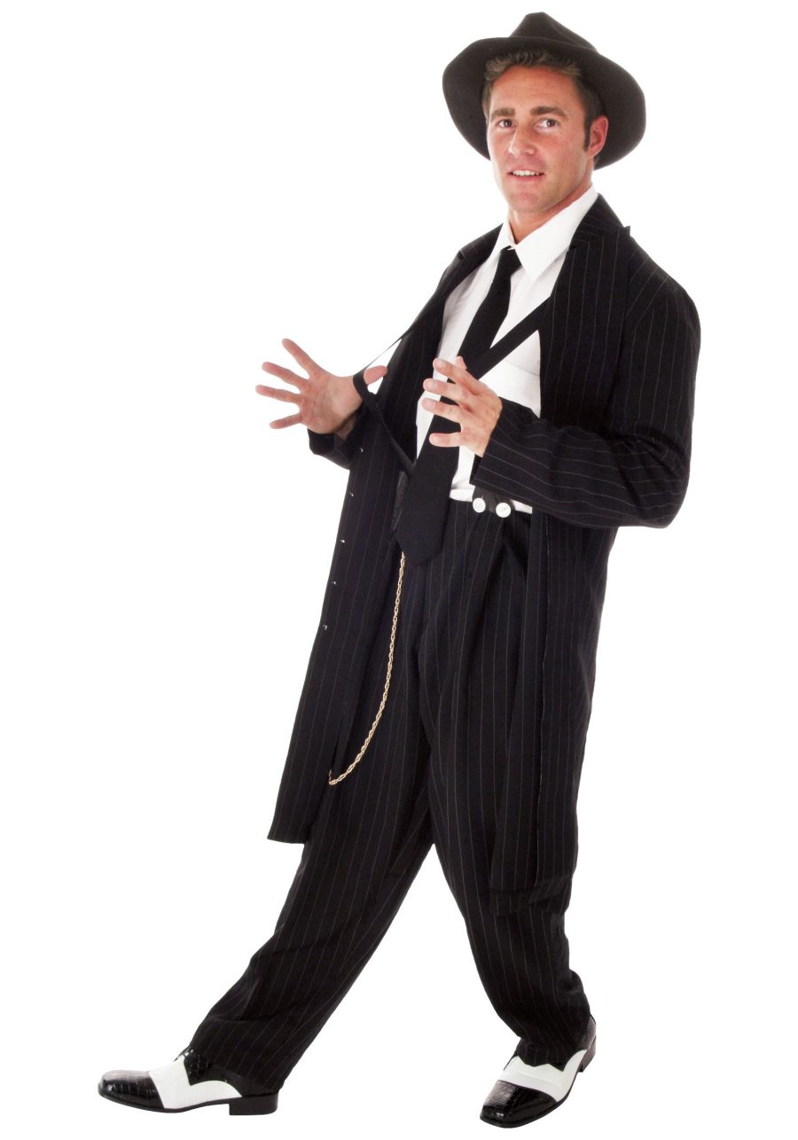 Plus Size Black Zoot Suit Men's Costume