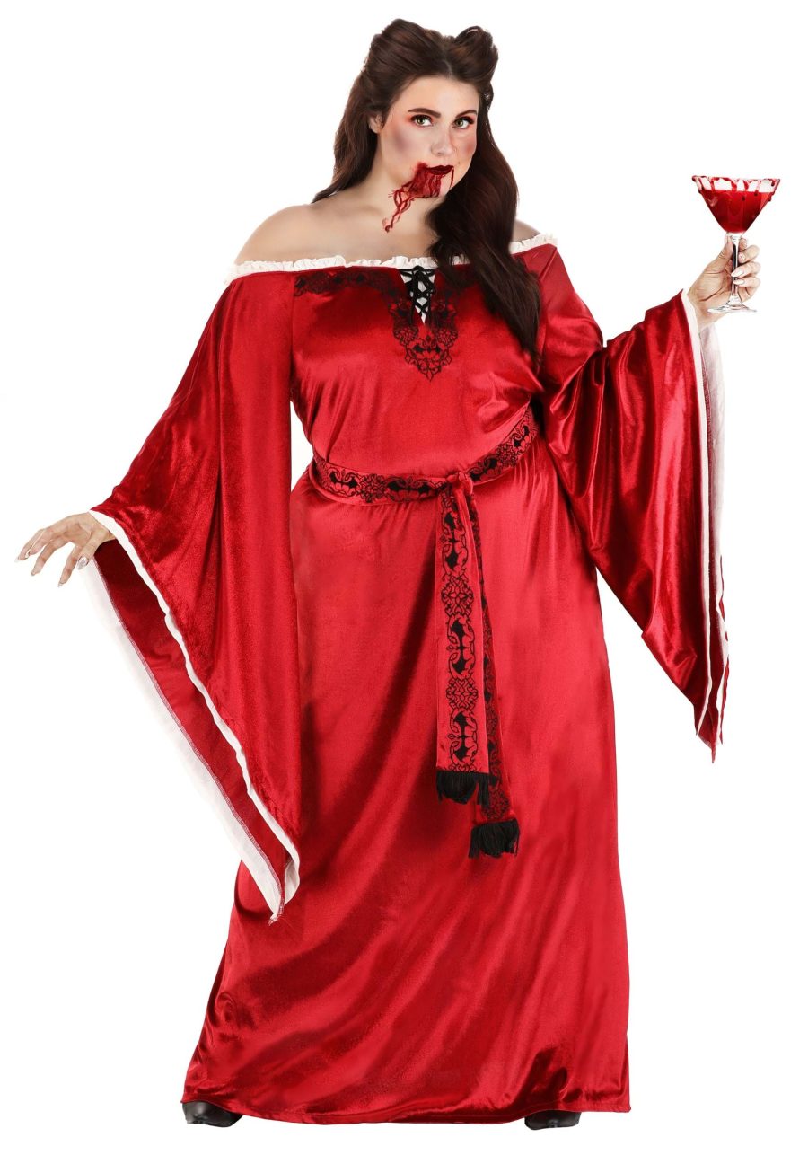 Plus Size Blood Empress Vampire Costume Dress for Women