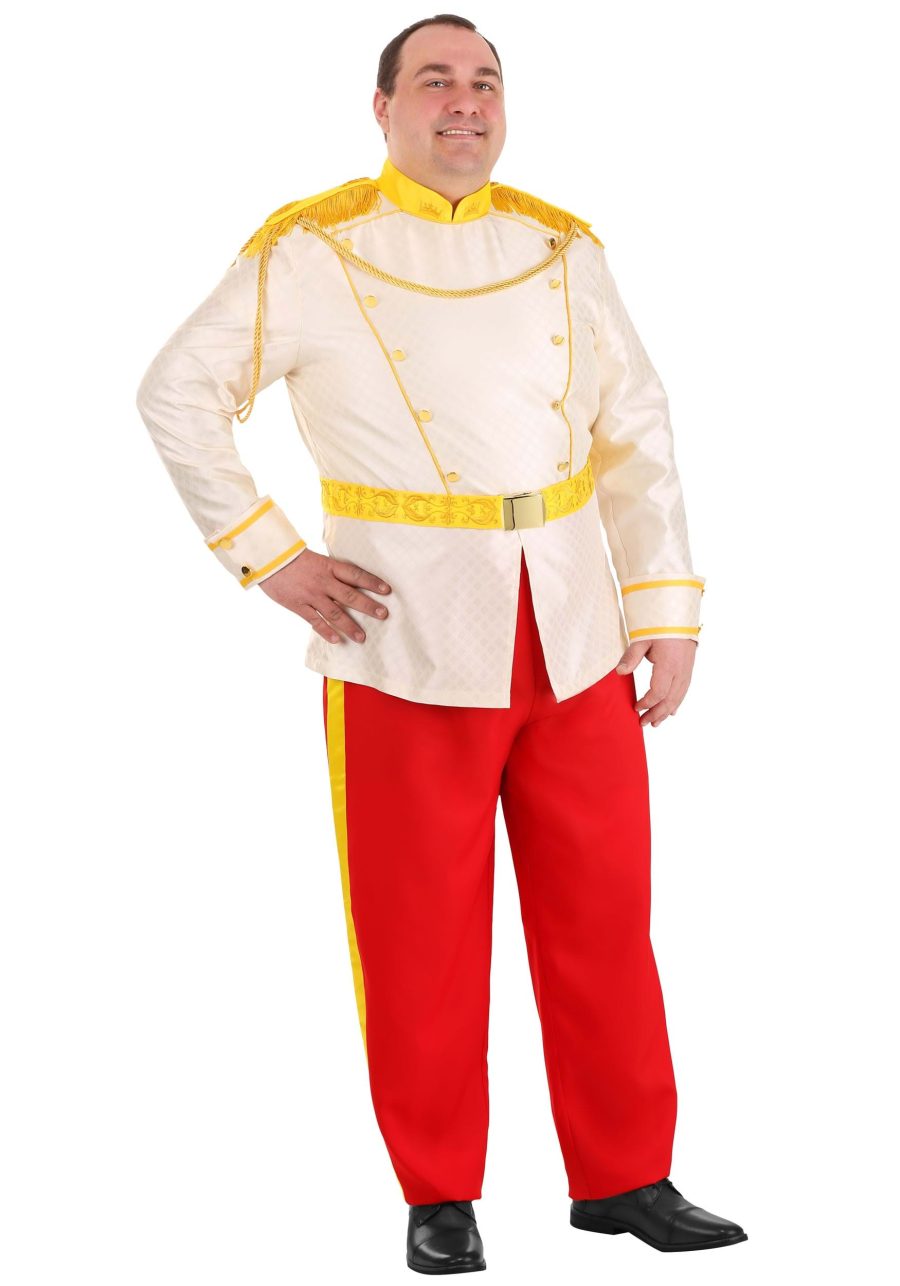 Plus Size Cinderella Prince Charming Men's Costume