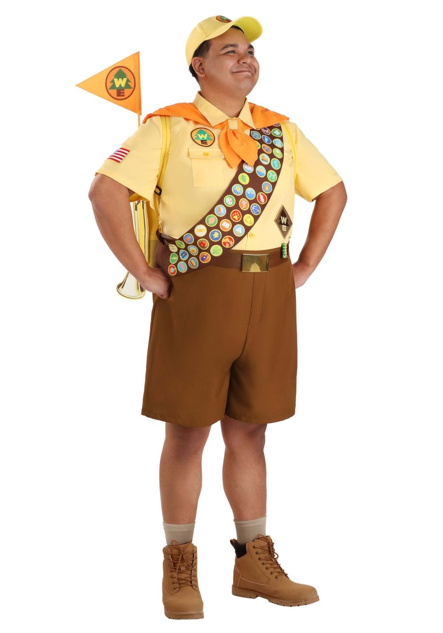 Plus Size Deluxe Disney UP Russell Costume for Men