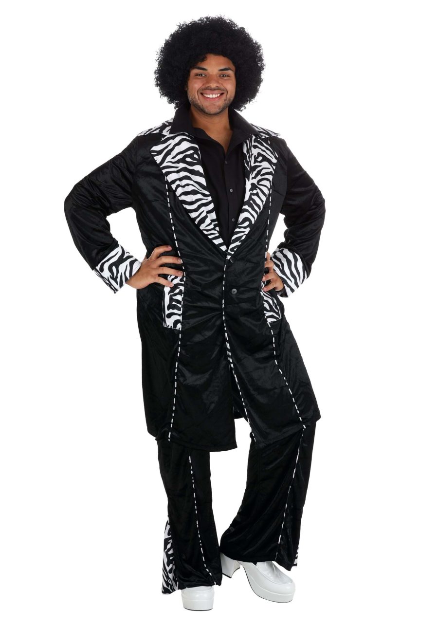 Plus Size Deluxe Mac Daddy Pimp Costume for Men