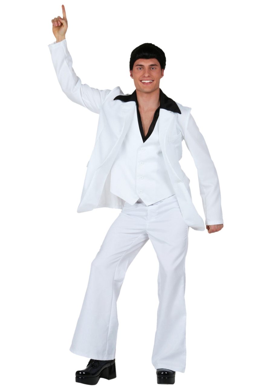 Plus Size Deluxe Saturday Night Fever Costume for Men