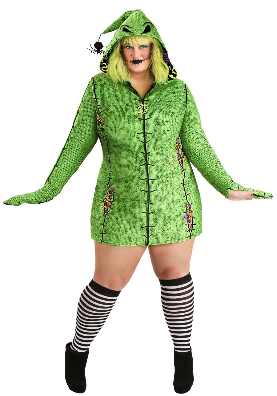 Plus Size Disney Oogie Boogie Hoodie Costume Dress for Women