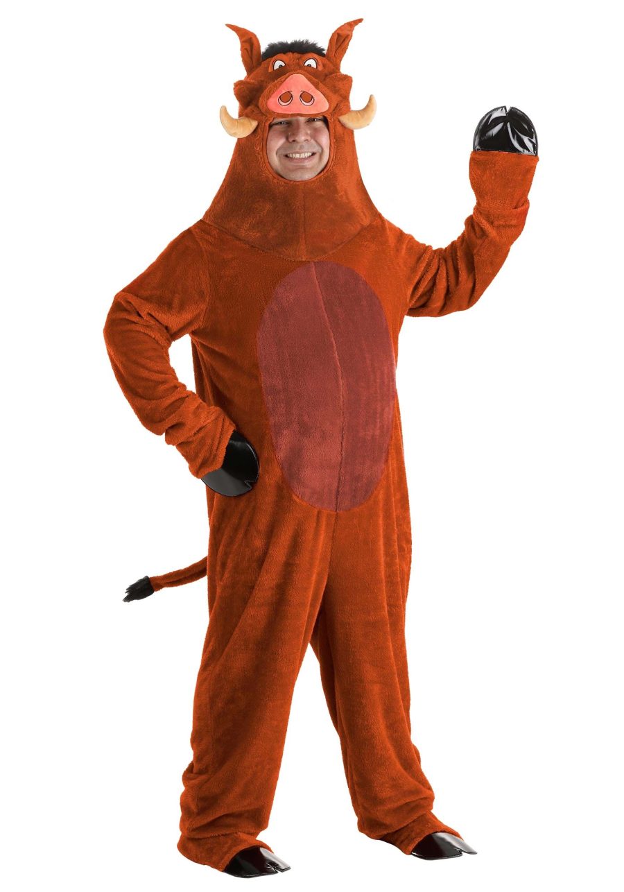 Plus Size Disney The Lion King Pumbaa Costume for Men