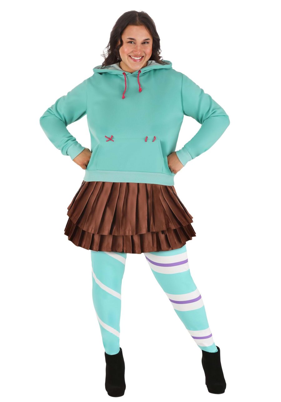 Plus Size Disney Vanellope Wreck it Ralph Costume