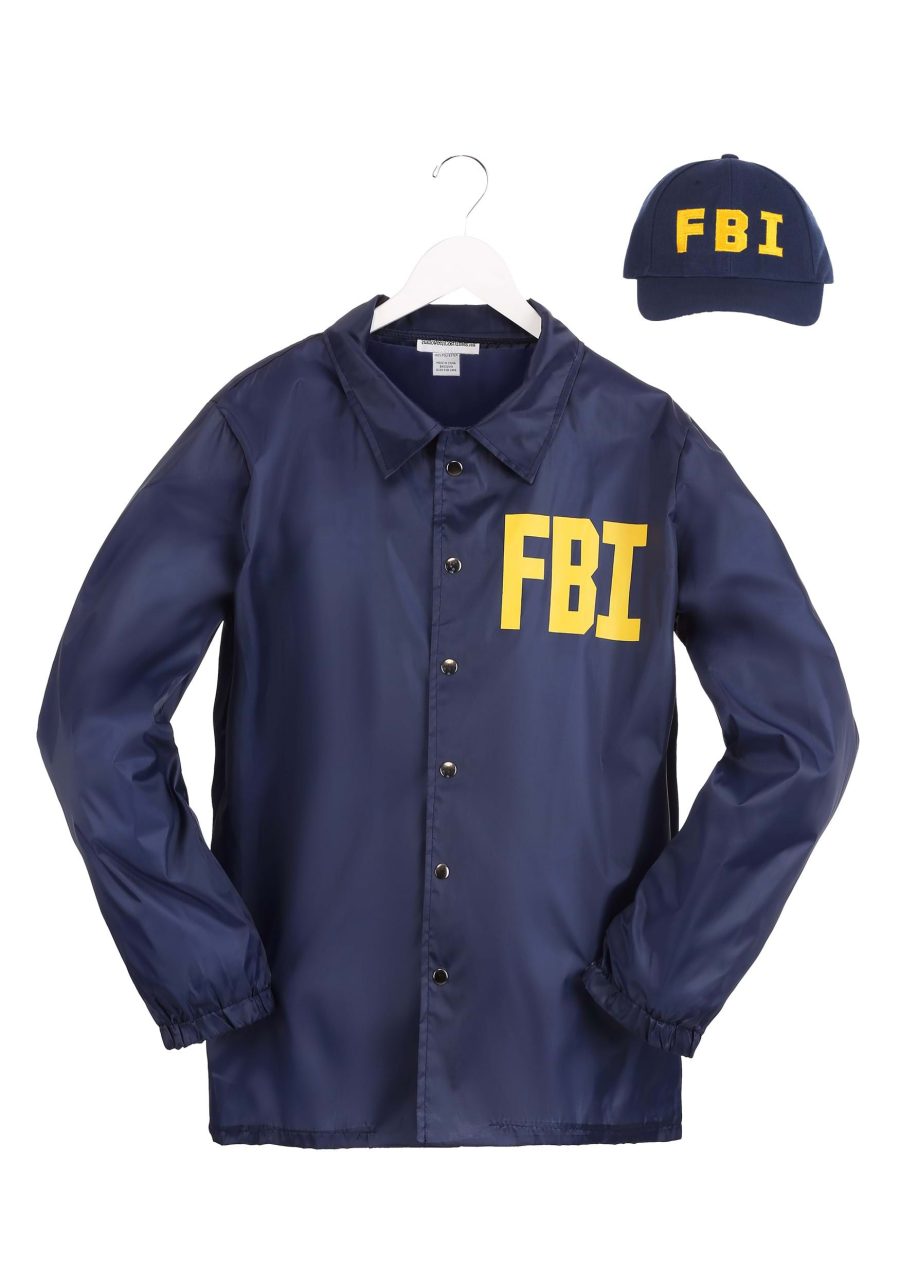 Plus Size FBI Costume Jacket for Adults