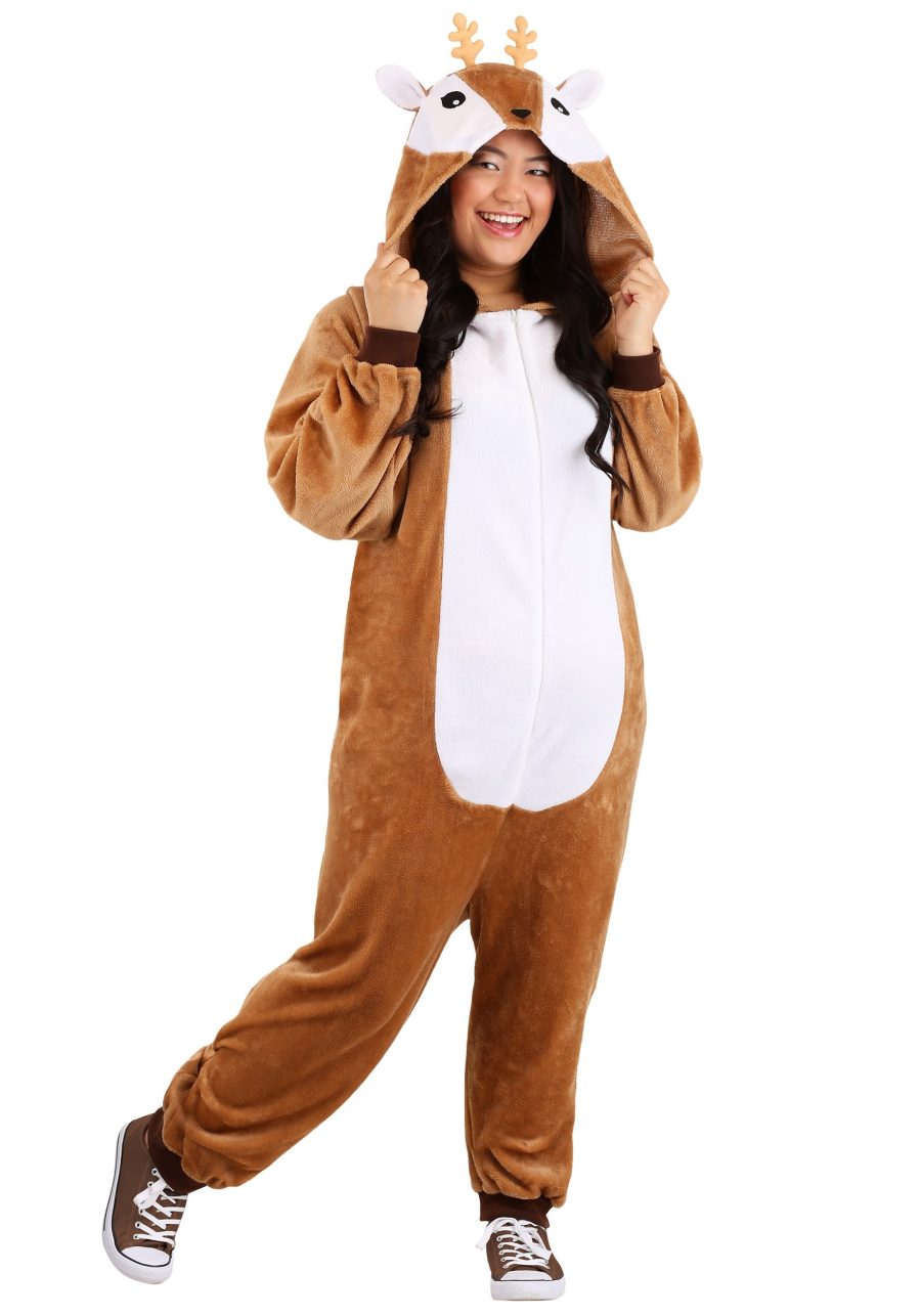 Plus Size Fawn Deer Costume for Women