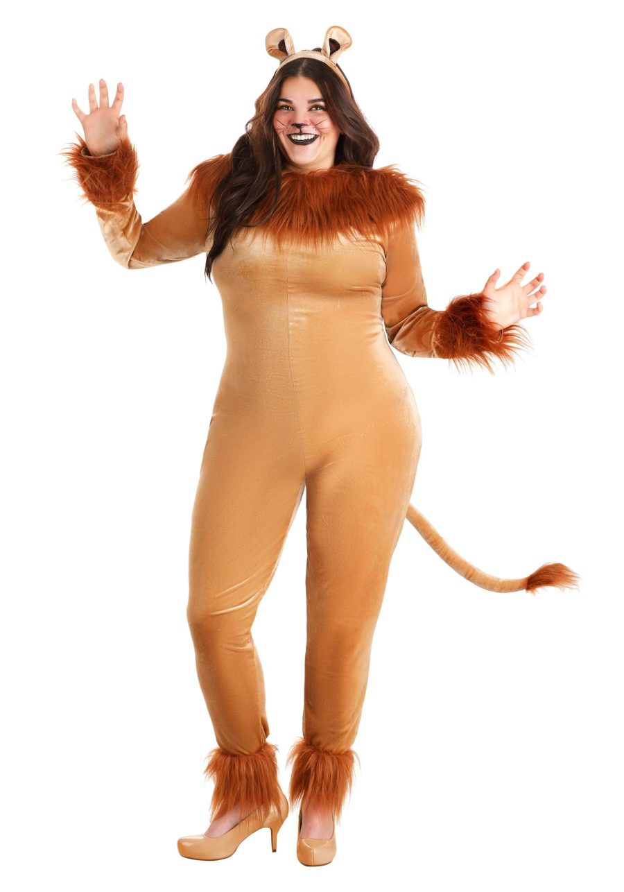 Plus Size Fierce Lion Costume for Women