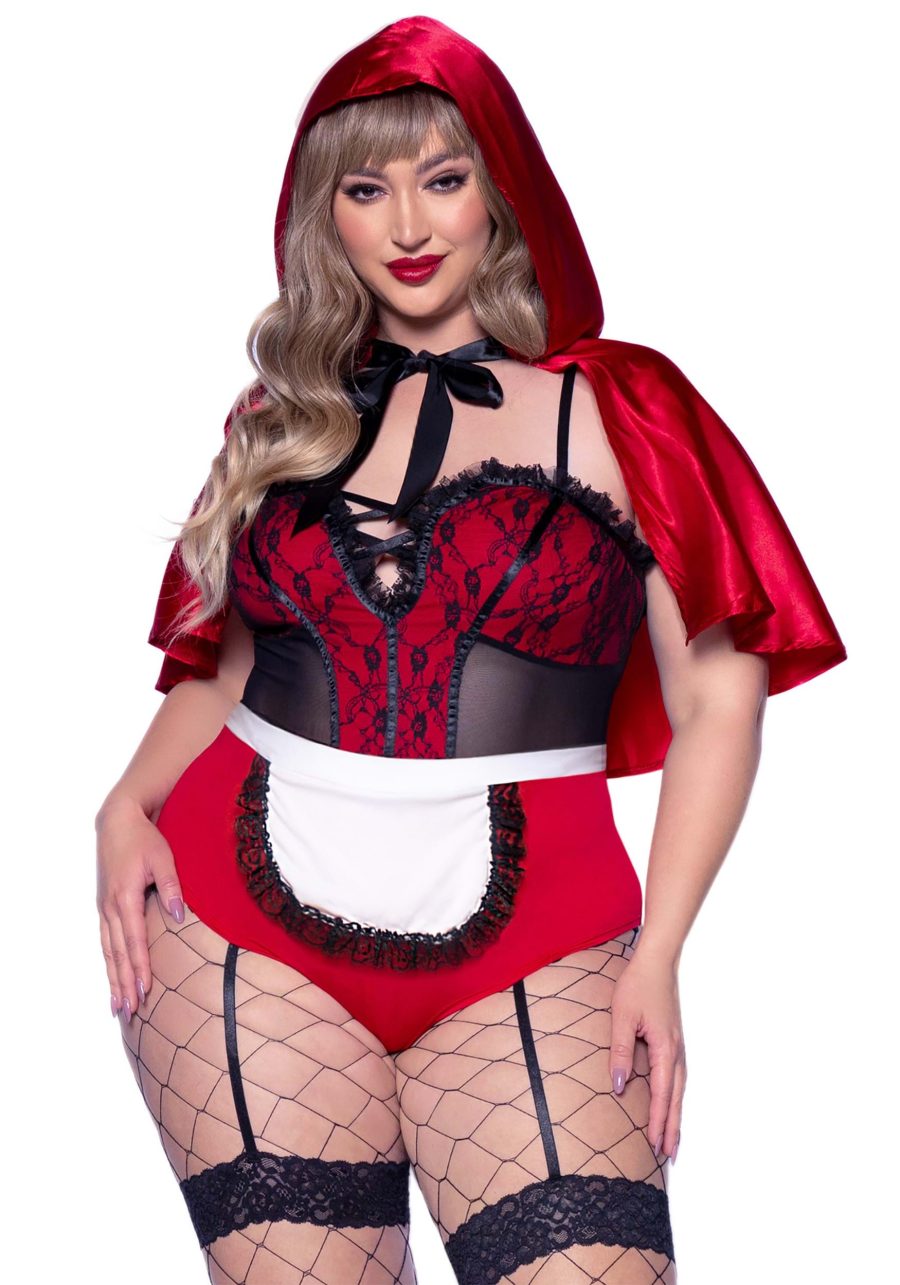 Plus Size Naughty Miss Red Costume