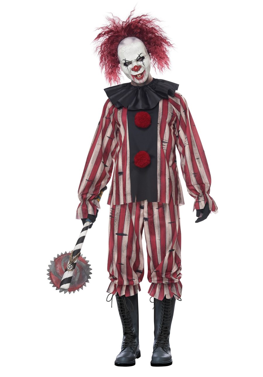 Plus Size Nightmare Clown Costume for Men