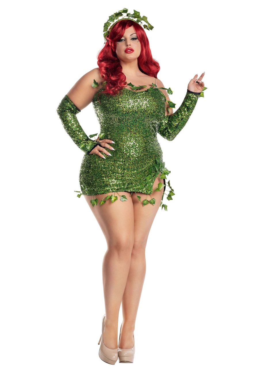 Plus Size Poisonous Villain Costume for Women