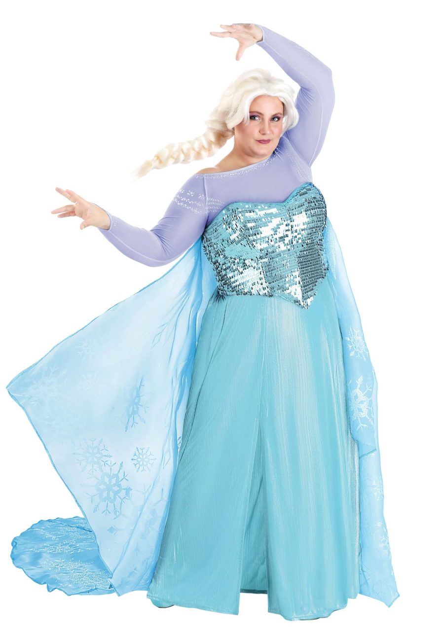 Plus Size Premium Disney Frozen Elsa Women's Costume