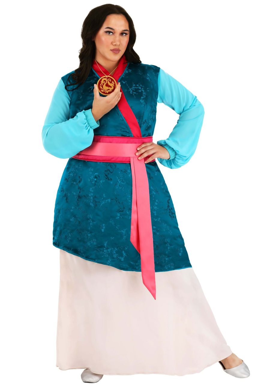 Plus Size Premium Disney Mulan Costume for Women