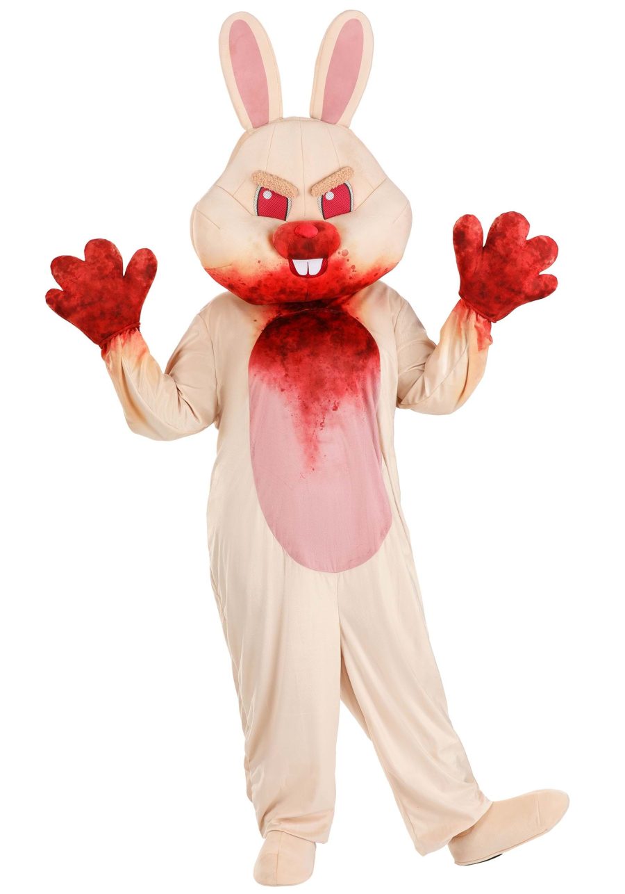 Plus Size Scary Easter Bunny Costume for Adults