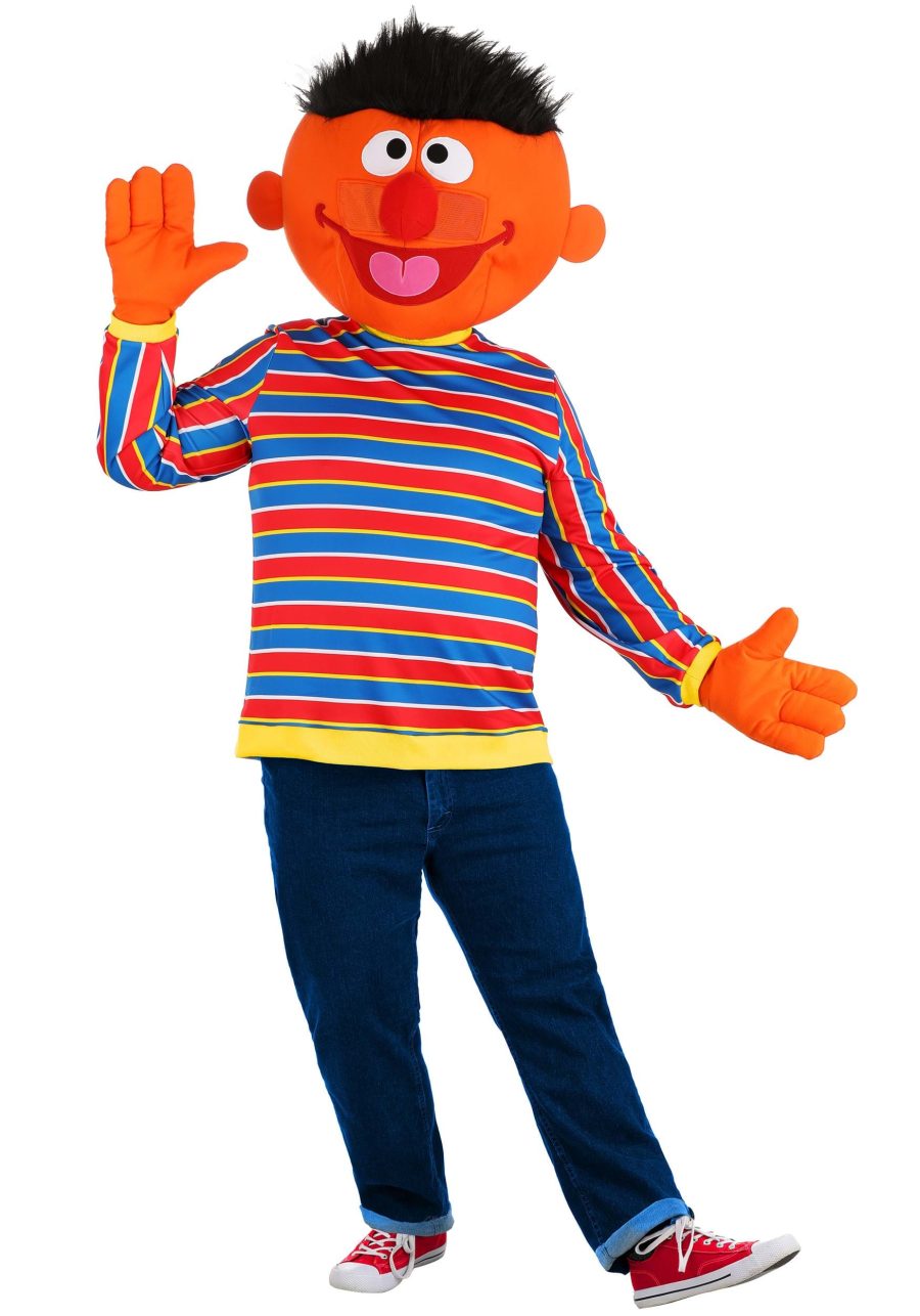 Plus Size Sesame Street Ernie Mascot Men's Costume