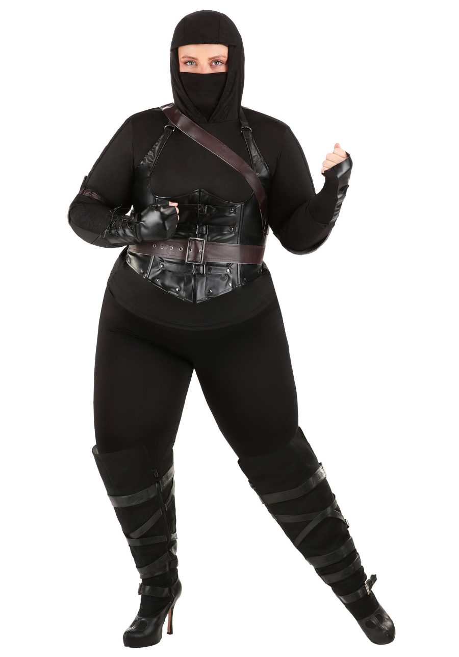 Plus Size Shadow Ninja Assassin Costume for Women