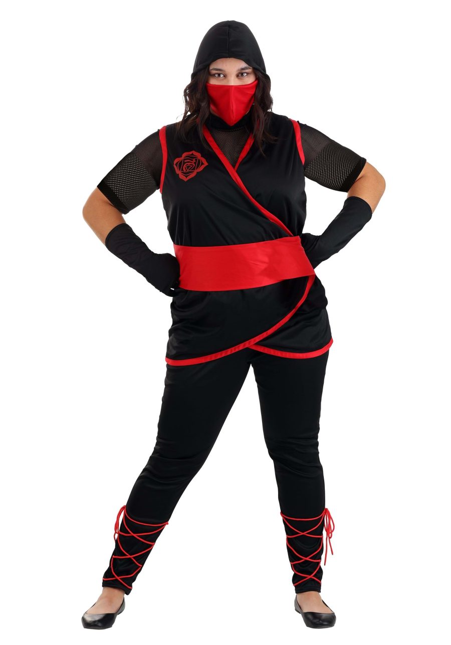 Plus Size Stealth Ninja Costume for Women