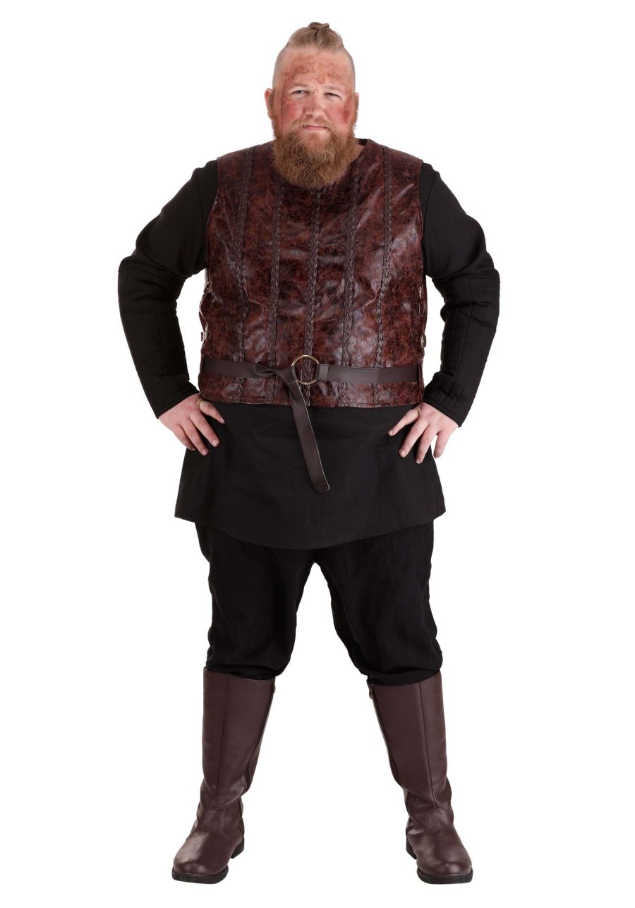 Plus Size Vikings Bjorn Ironside Costume for Men