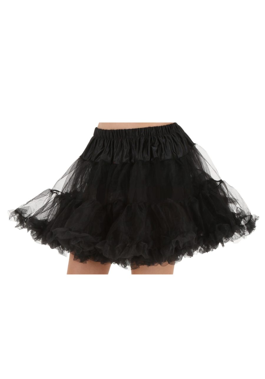 Plus Size Women's Black Costume Petticoat