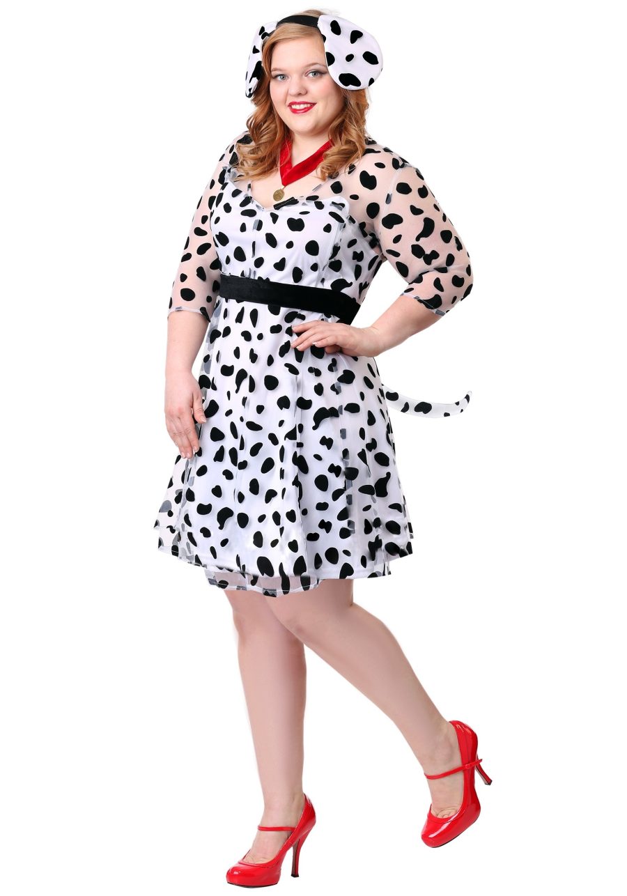 Plus Size Women's Dressy Dalmatian Costume