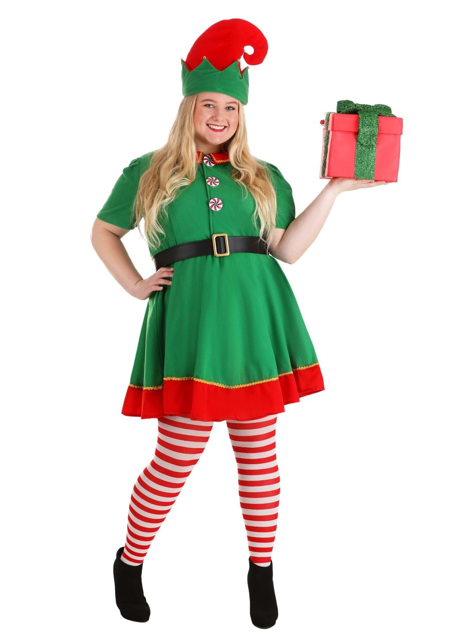 Plus Size Women's Holiday Elf Costume