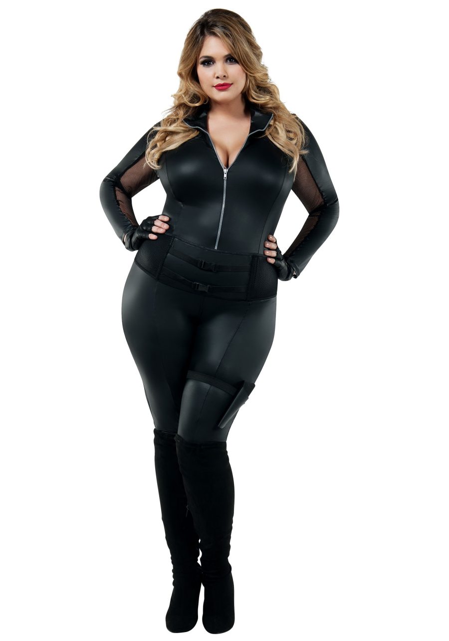 Plus Size Women's Secret Agent Costume